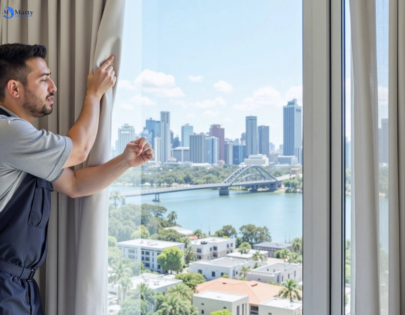 Professional curtain steam cleaning service corrimal-east-nsw QLD by Matty Curtain Cleaning